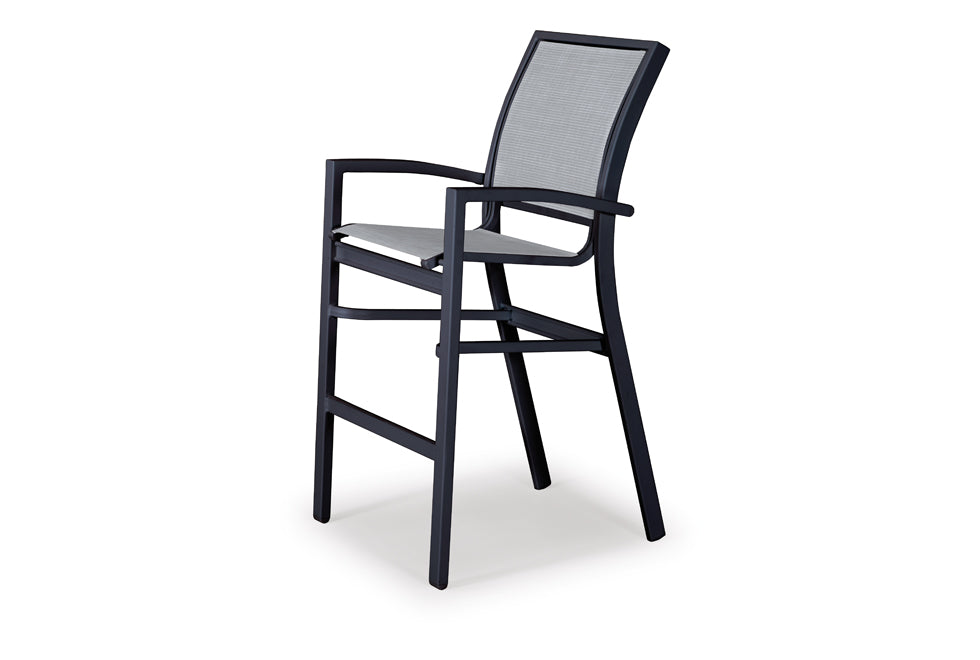 Kendall Sling Stacking Bar Height Arm Chair