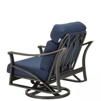 Corsica Cushion Swivel Action Lounger by Tropitone back