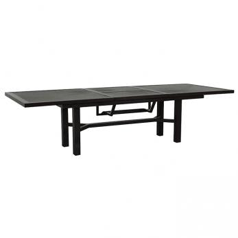 Linea "84 - 116" x 44" Rectangular Extension Dining Table extended