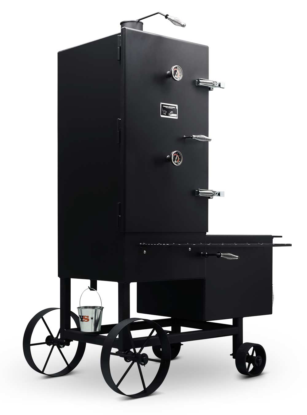 Stockton Vertical Offset Wood Pit Smoker by Yoder Smokers