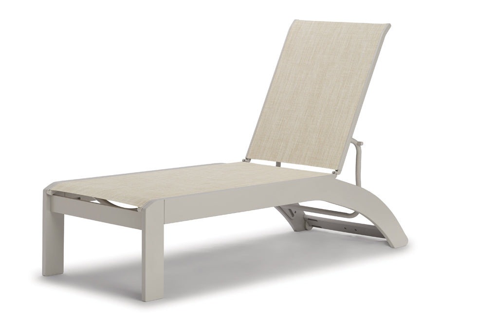 Dune MGP Sling Stacking Armless Chaise With Wheels