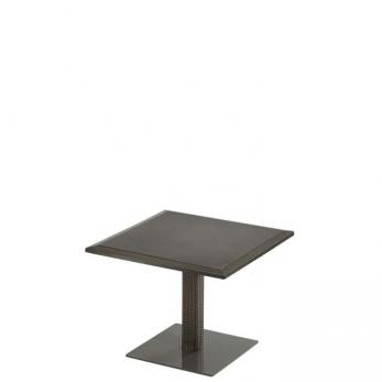 Evo Woven Pedestal Dining Table Base with top