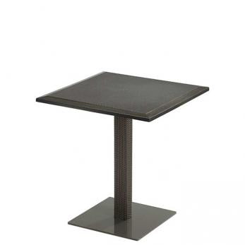 Evo Woven Pedestal Bar Table Base with top