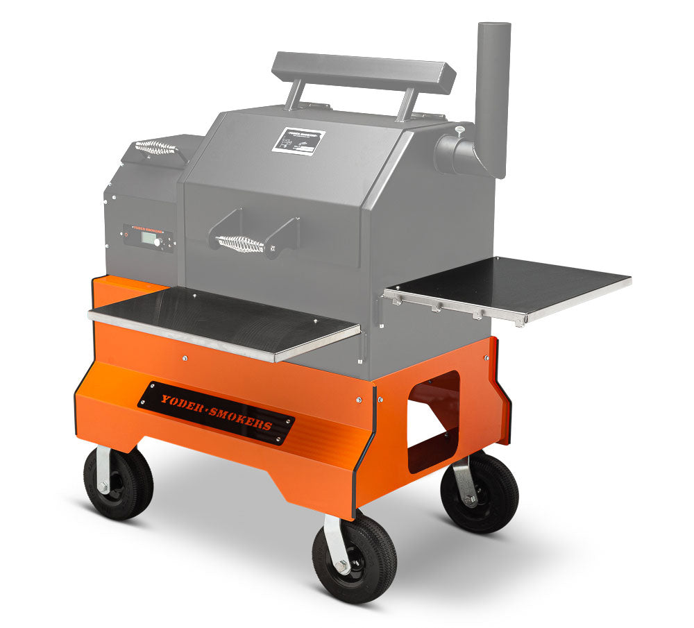 Competition Cart With Stainless Steel Shelves Cart Upgrade by Yoder Smokers