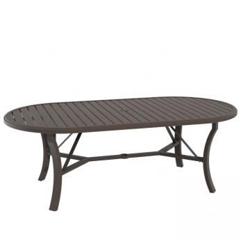 Banchetto 84" x 42" Oval KD Dining Umbrella Table