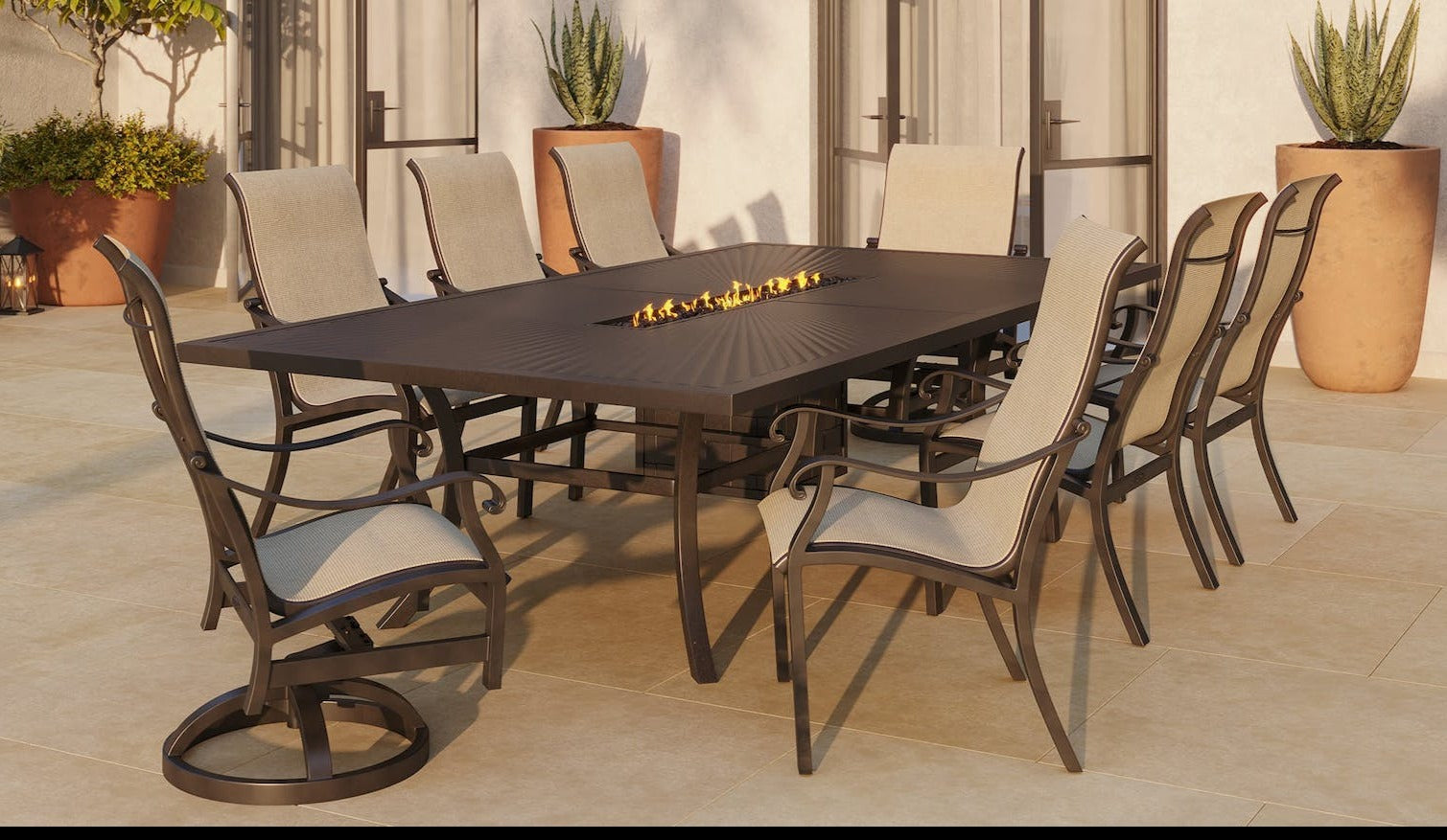 Sling patio dining online set