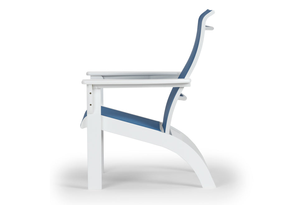 Adirondack MGP Sling Chat Height Arm Chair By Telescope Casual