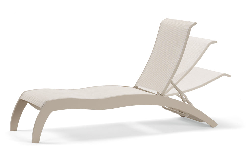 Dune MGP Sling Stacking Armless Chaise With Wheels