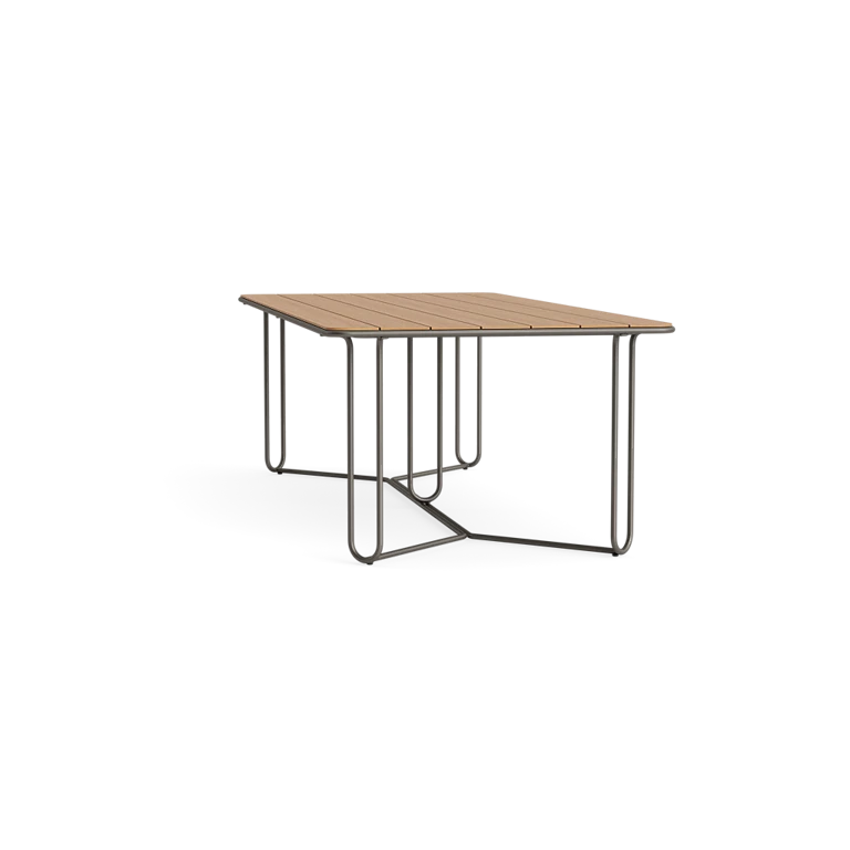 Walter Lamb Aluminum 43" X 97" Rectangular Dining Table by Brown Jordan