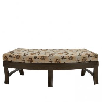 Corsica Cushion Crescent Ottoman Bench 49" x 26" by Tropitone