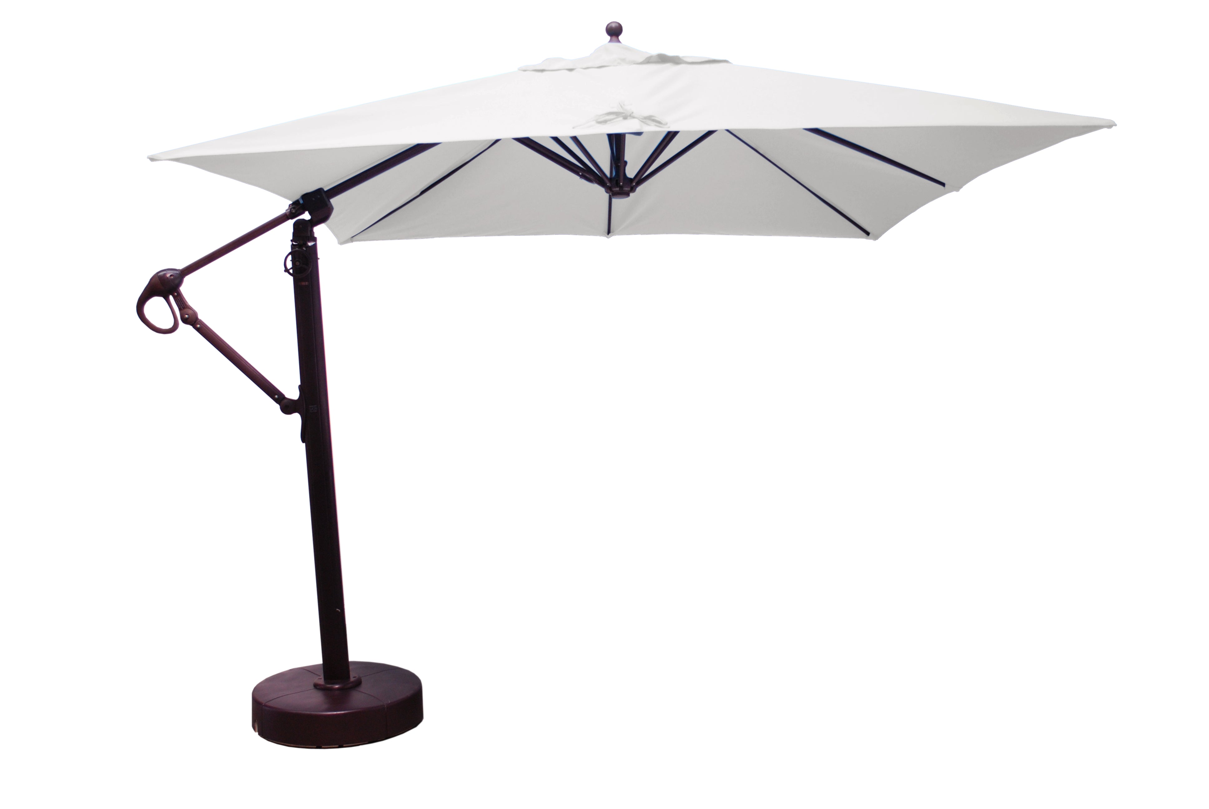 10'x10’ Square Cantilever Umbrella With Base by Galtech