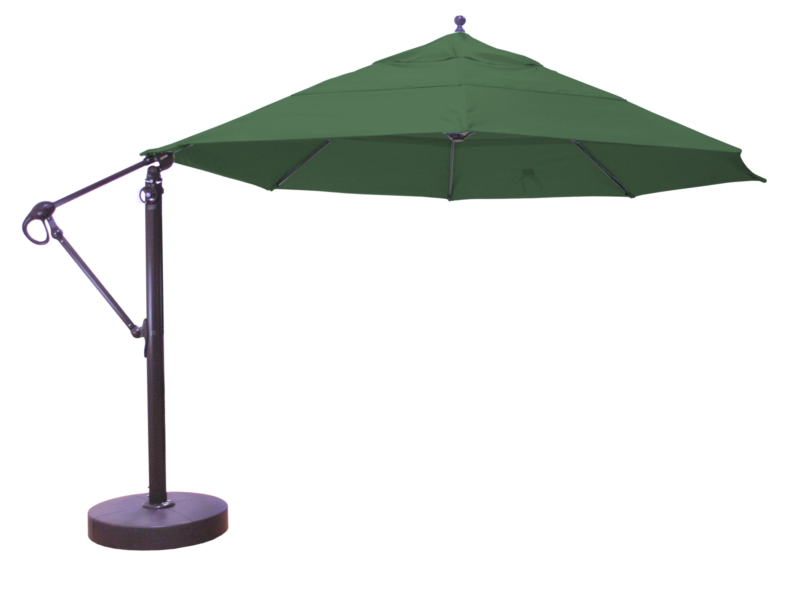 13F Octagonal Cantilever Umbrella With Base by Galtech