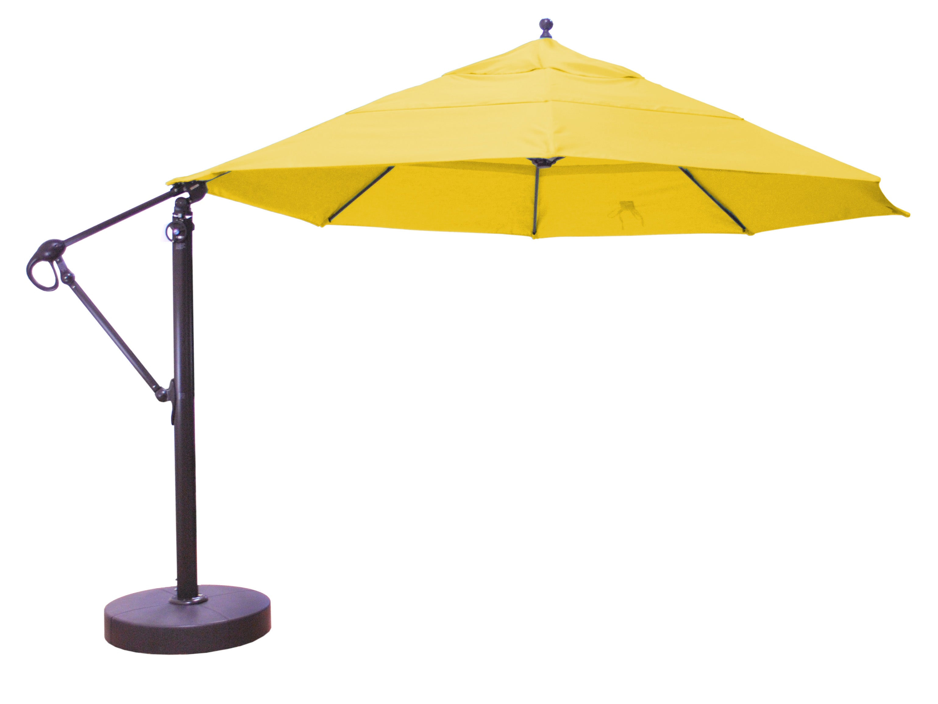 13F Octagonal Cantilever Umbrella With Base by Galtech