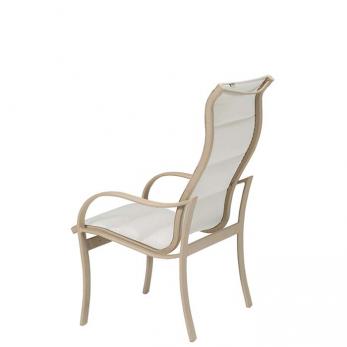 Shoreline Padded Sling High Back Dining Chair By Tropitone