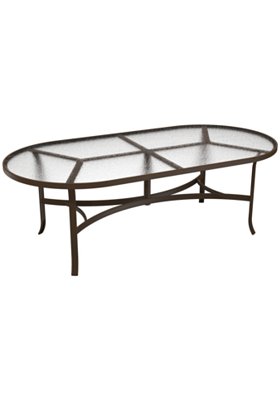 Acrylic 84" x 42" Oval Dining Table