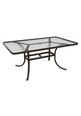 Acrylic 66" x 40" Rectangular Dining Table