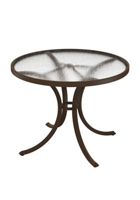 Acrylic 36" Round Dining Umbrella Table