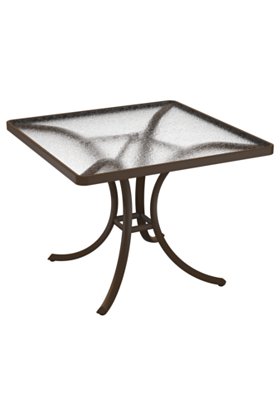 Acrylic 36" Square Dining Table