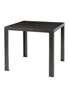 Aluminum Slat 36" Square Counter Umbrella Table