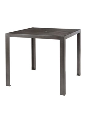 Aluminum Slat 42" Square Bar Umbrella Table