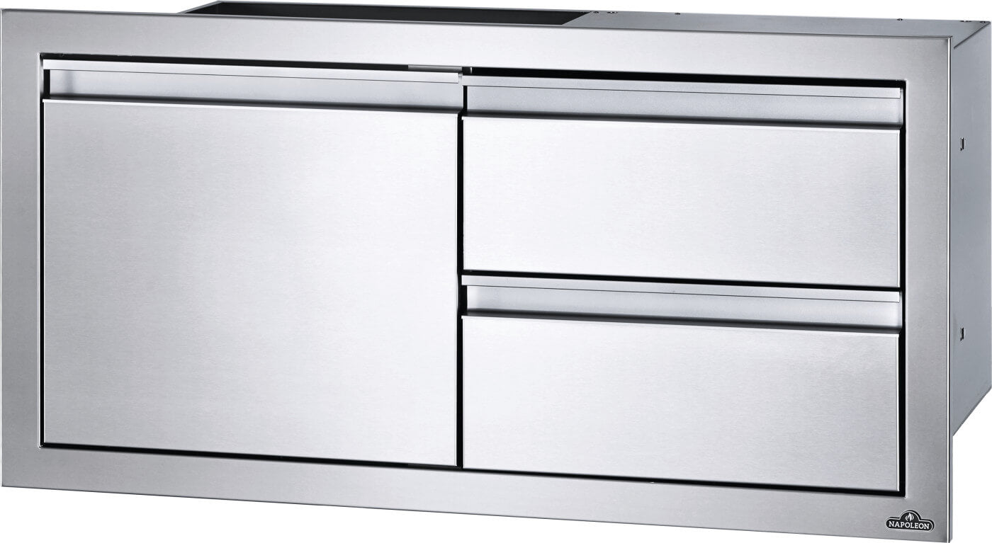 36 x 16 inch Single Door & Double Drawer Combo