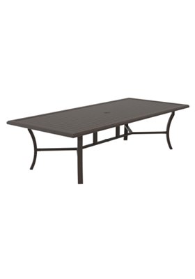 Banchetto 108" x 48" Rectangular KD Dining Umbrella Table