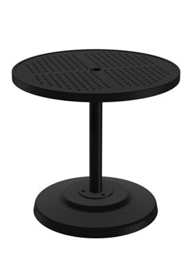 Boulevard 30" Round KD Pedestal Dining Umbrella Table