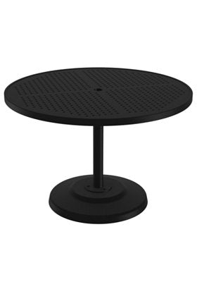 Boulevard 42" Round KD Pedestal Dining Umbrella Table