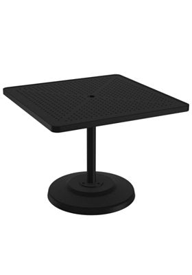 Boulevard 36" Square KD Pedestal Dining Umbrella Table