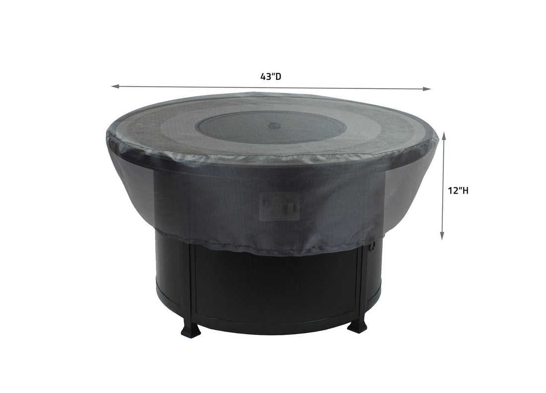 Fire Pit Cover Round 36"-42" - DIA 43'' x 12'' H - Mercury By Shield