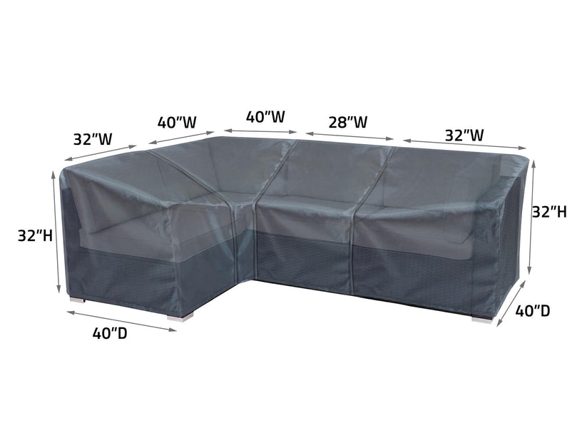 Modular Cover Armless Dimensions