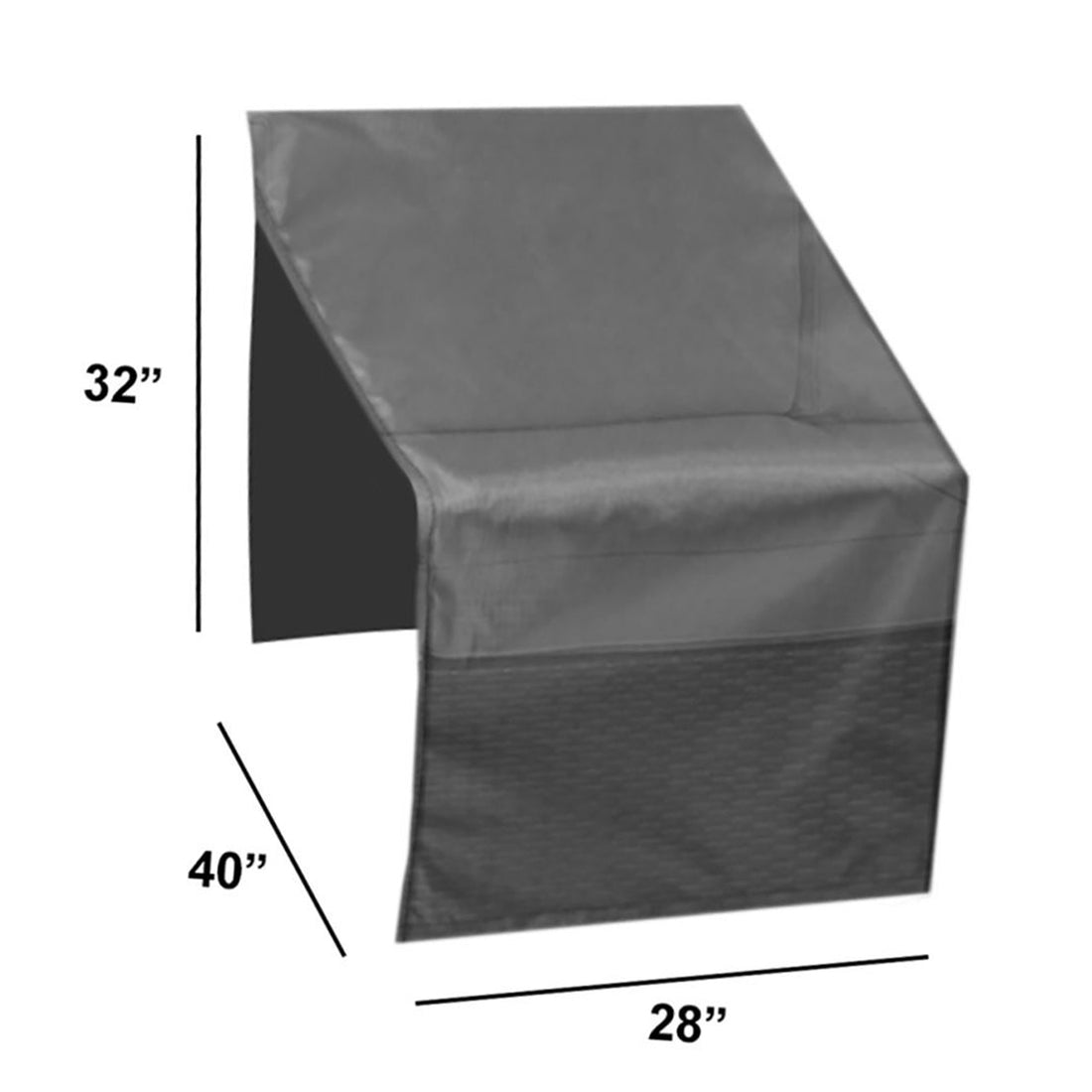 Modular Cover Armless Dimensions