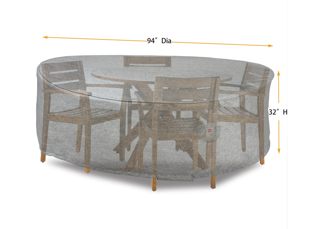 Dining Set Cover Round Dimensions