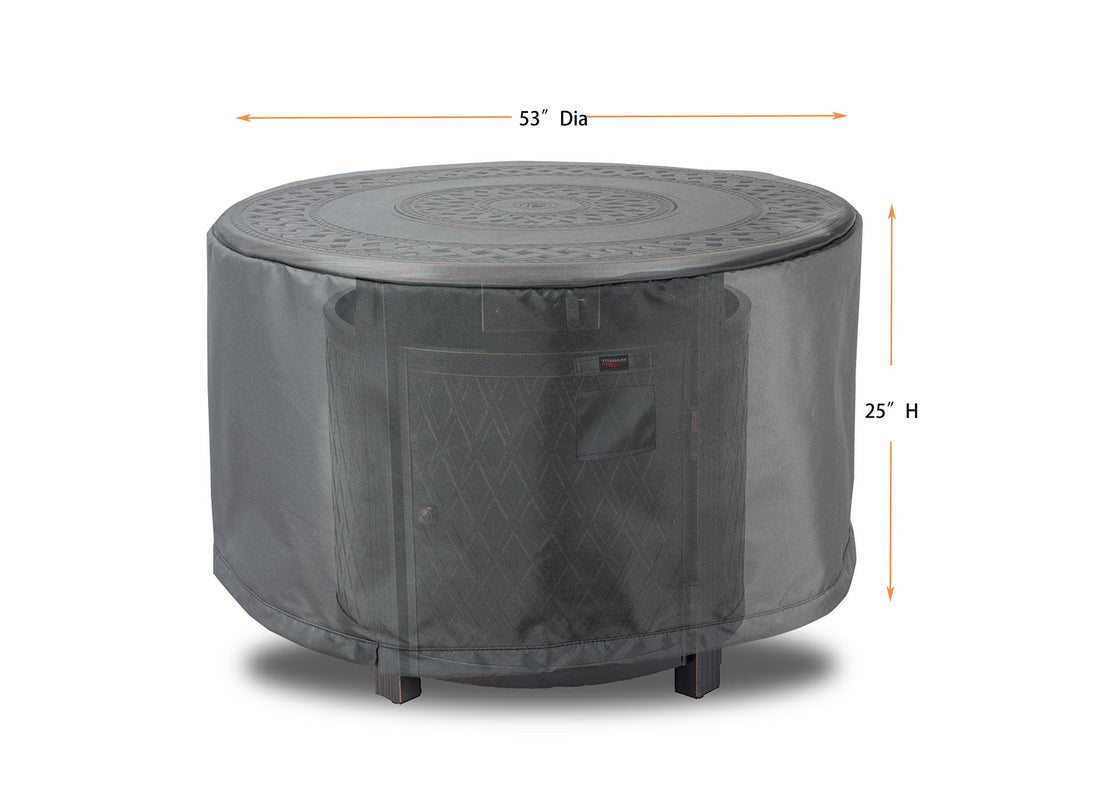 Fire Table Cover Round Dimensions