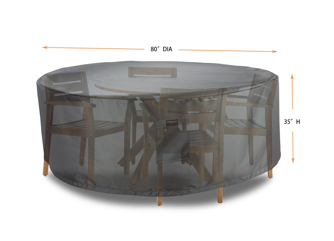 Dining Set Cover Round Dimensions