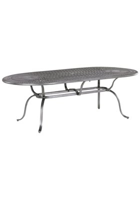 Spectrum 85" x 43" Oval KD Umbrella Table