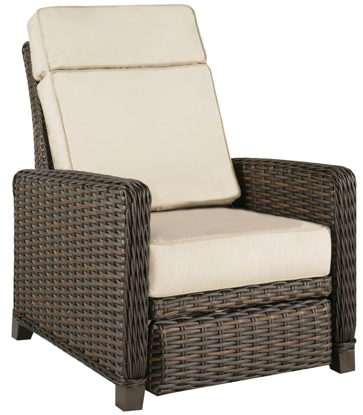 Stratford wicker recliner discount cushion