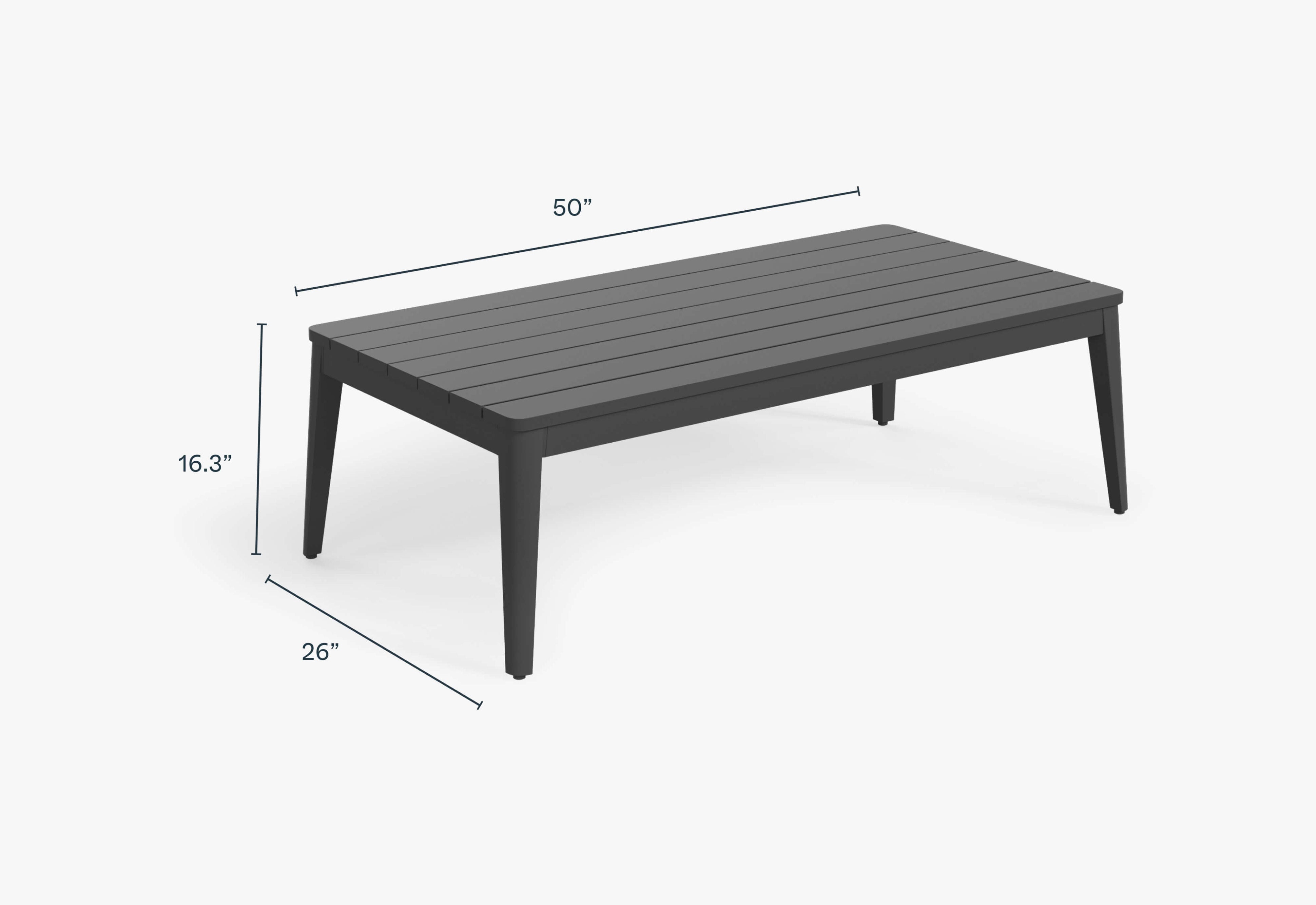 Aluminum Outdoor Coffee Table By Outer