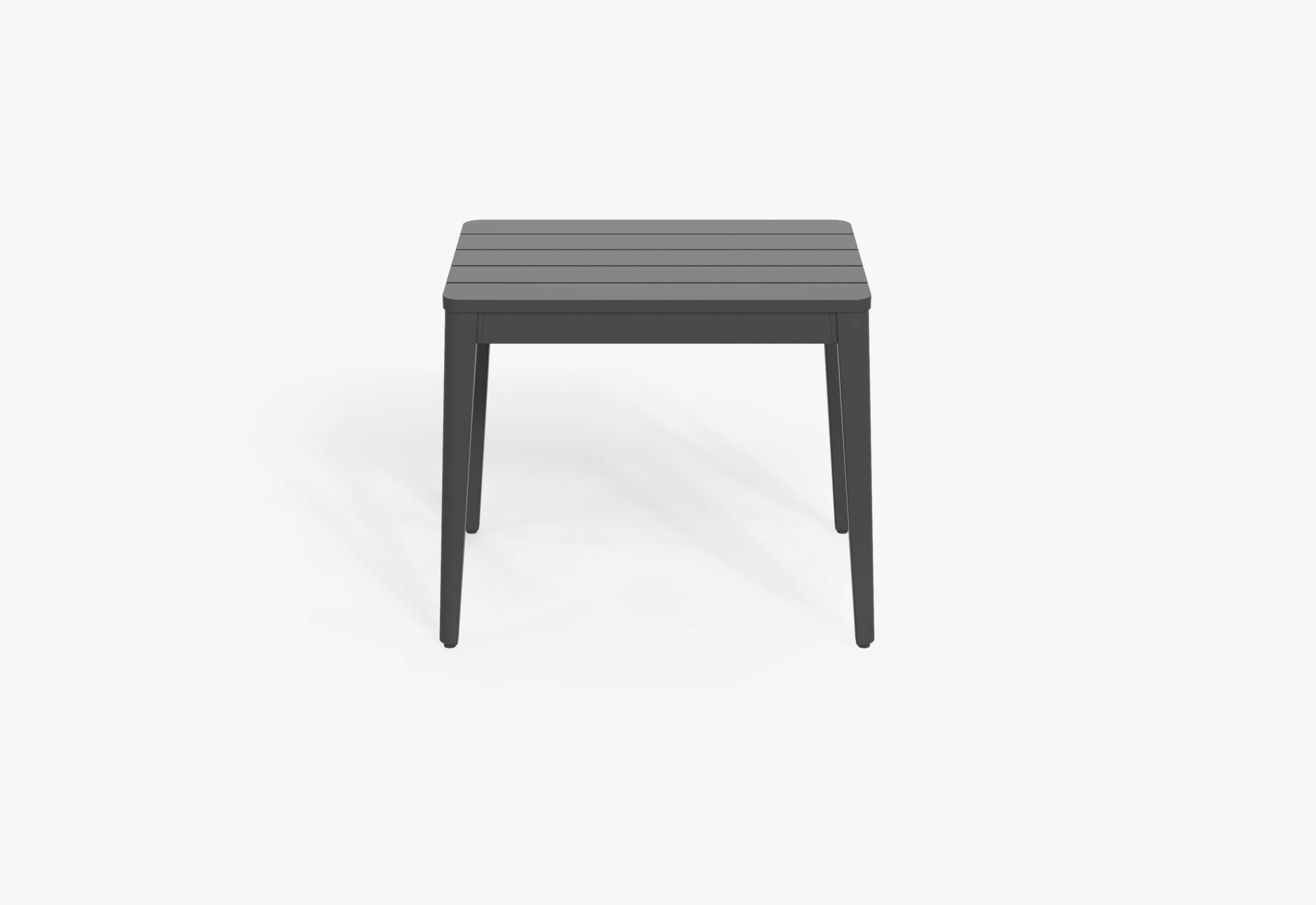 charcoal Aluminum Outdoor Side Table