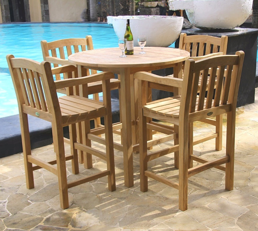 Teak Bar Arm Chair By Classic Teak