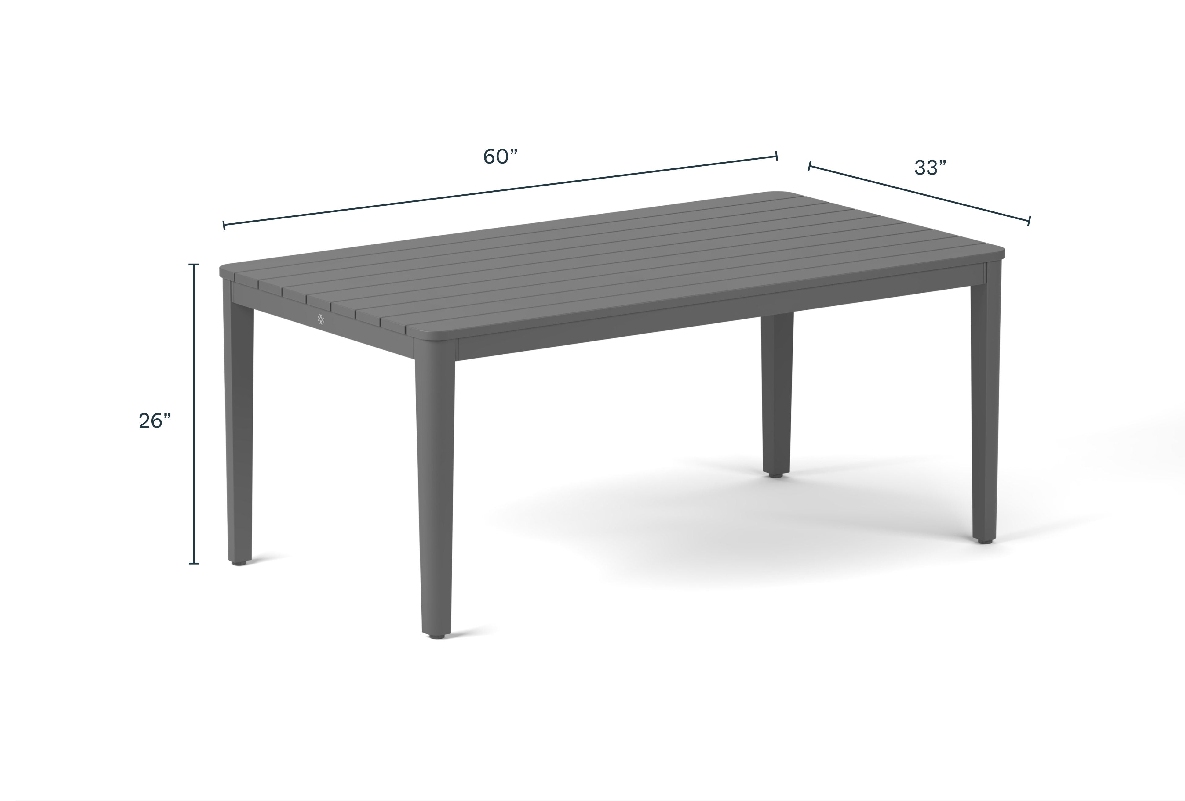 Aluminum Outdoor Gathering Table By Outer