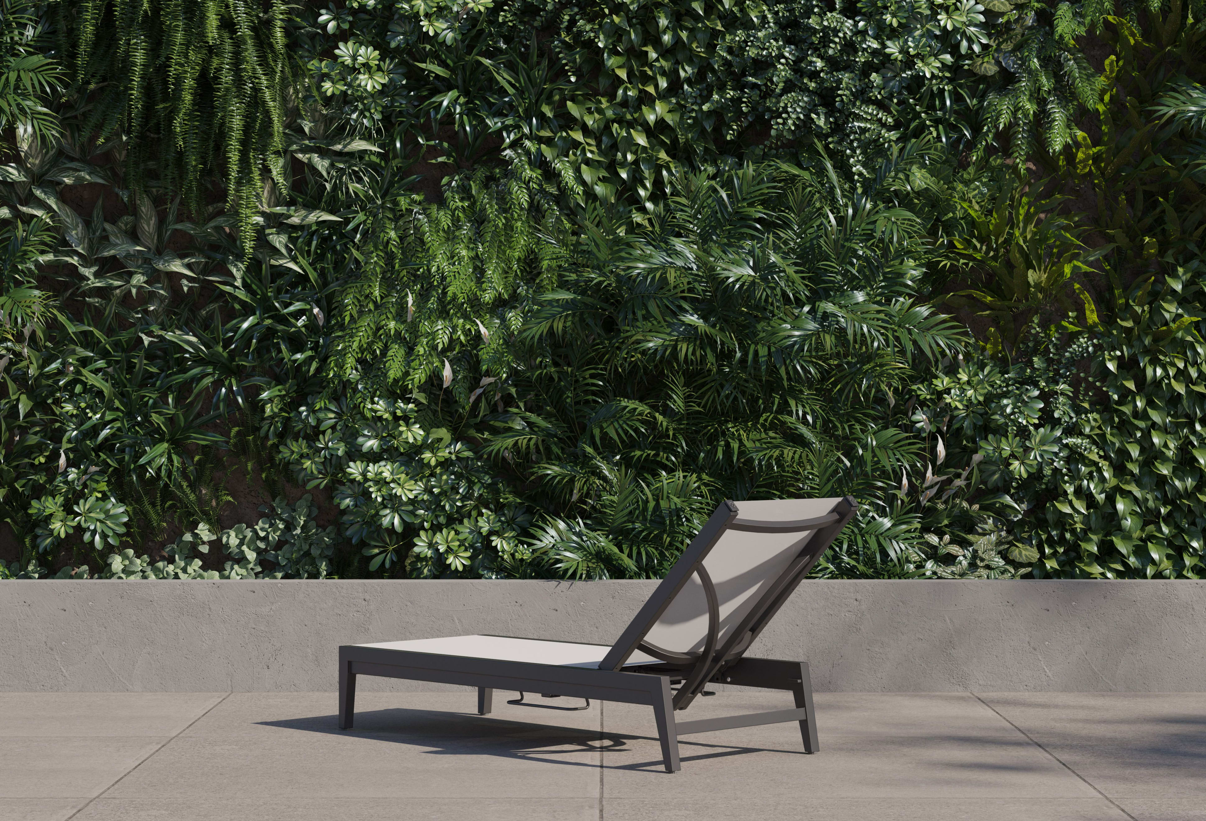 Aluminum Outdoor Infinity Chaise Lounge backview