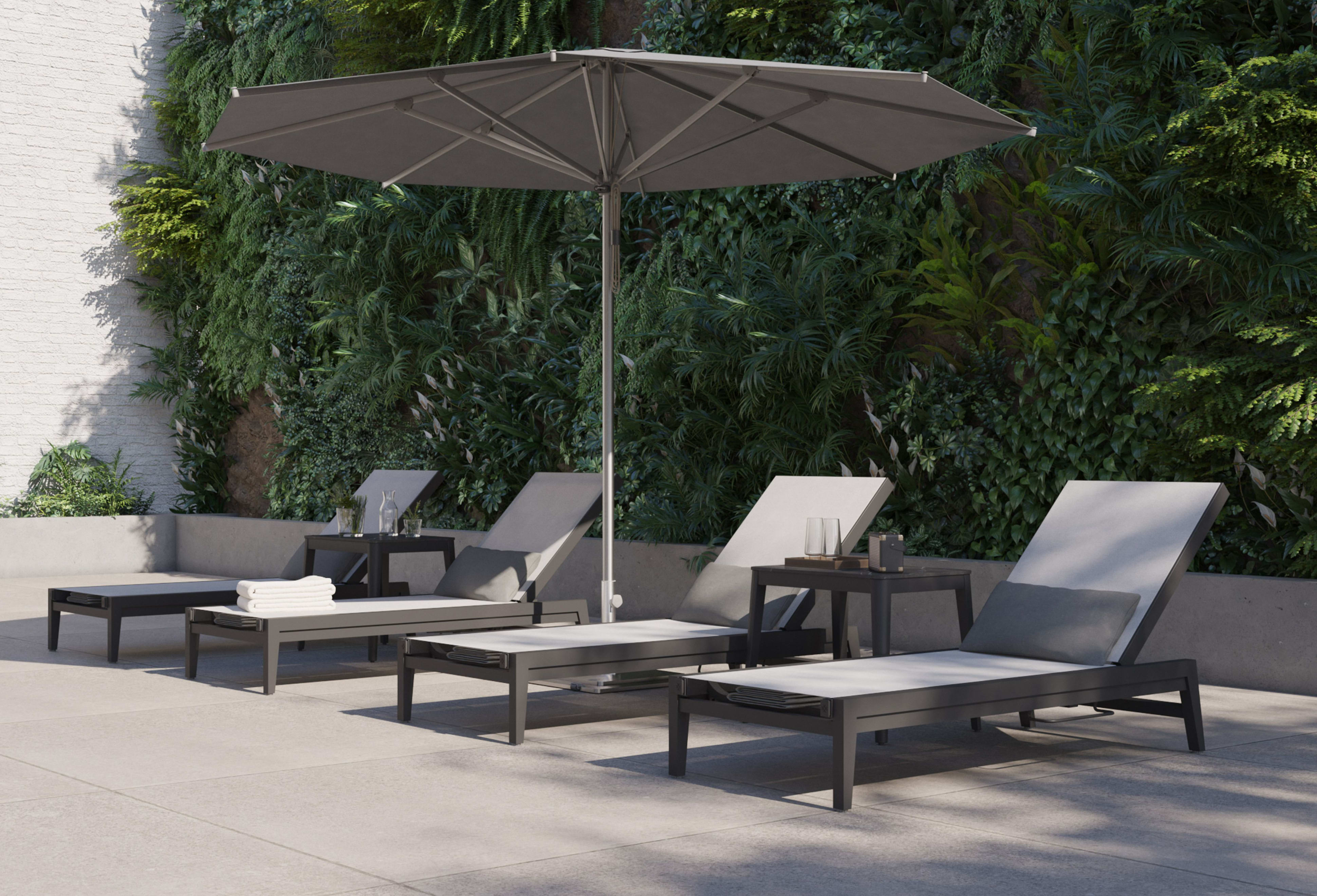 Aluminum Outdoor Infinity Chaise Lounge