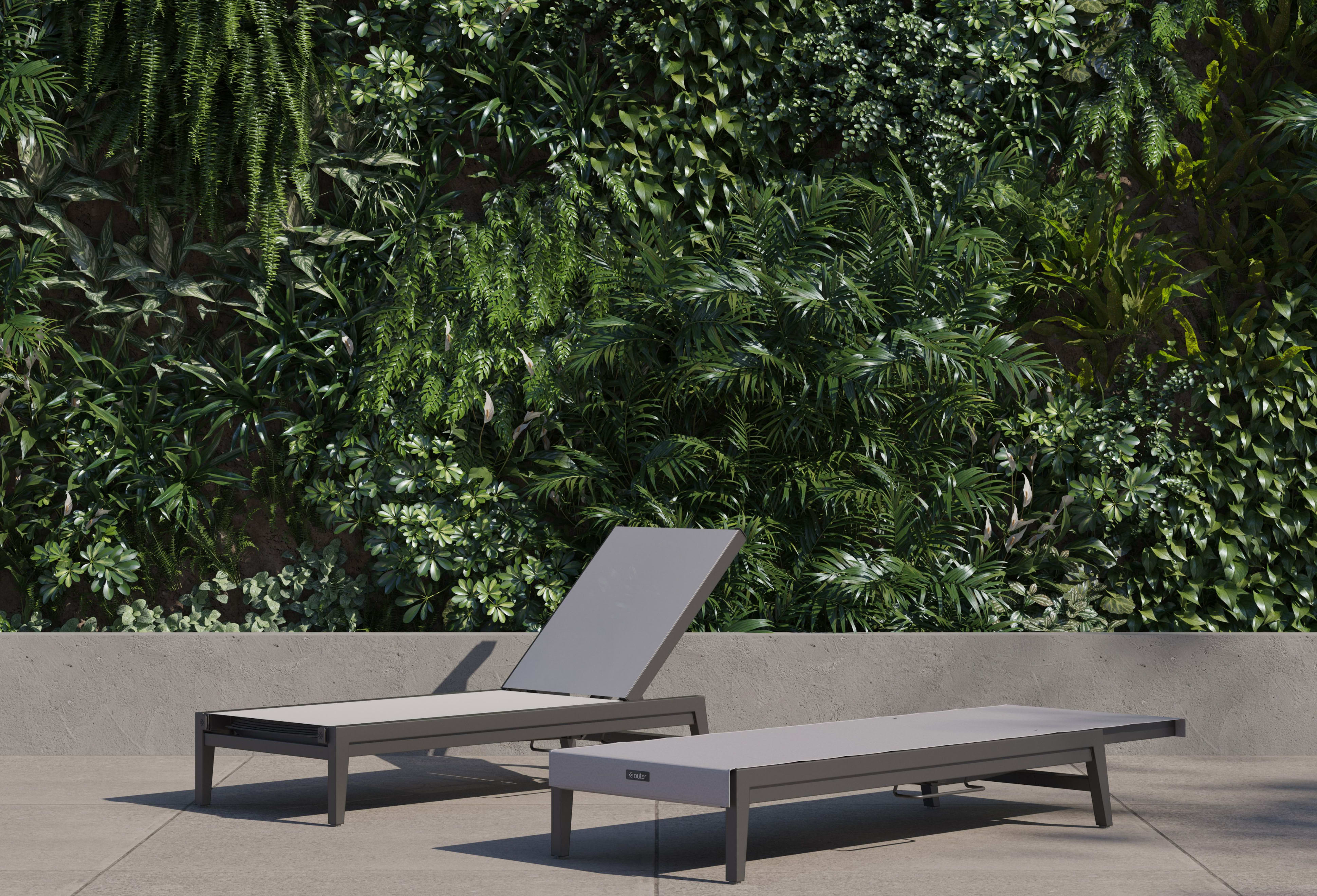 Aluminum Outdoor Infinity Chaise Lounge