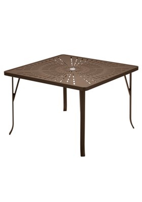 La'Stratta 42" Square Umbrella Dining Table (ADA Compliant)