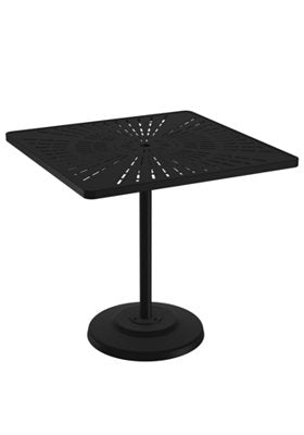 La'Stratta 42" KD Pedestal Bar Umbrella Table