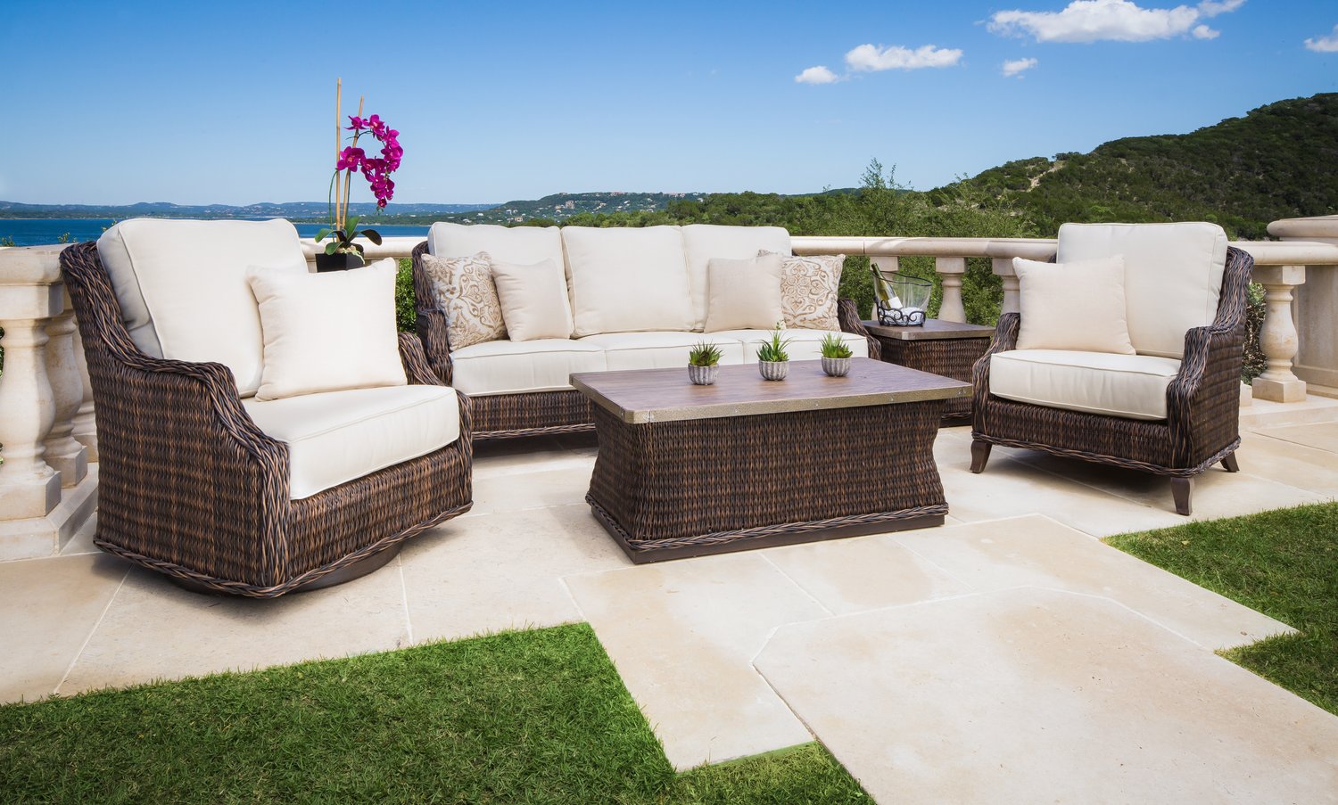 renaissance outdoor patio dining set