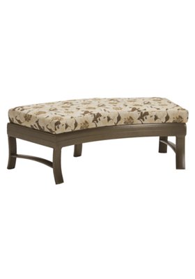 Corsica Cushion Crescent Ottoman Bench 49" x 26" by Tropitone