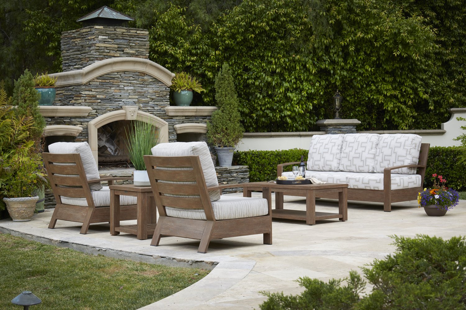 Stone patio online set