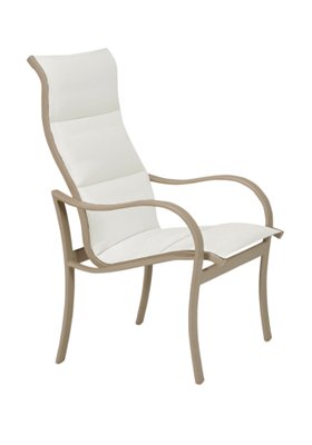 Shoreline Padded Sling High Back Dining Chair By Tropitone